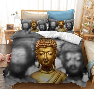 3D Golden Beast 1013 Bed Pillowcases Quilt