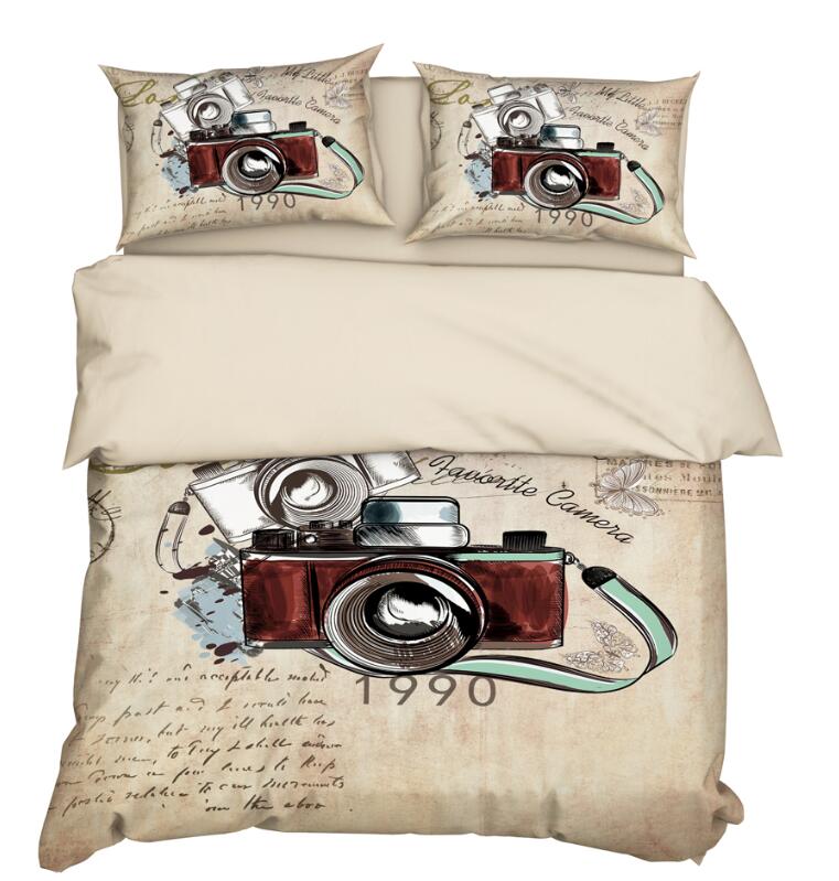 3D Camera 11156 Bed Pillowcases Quilt