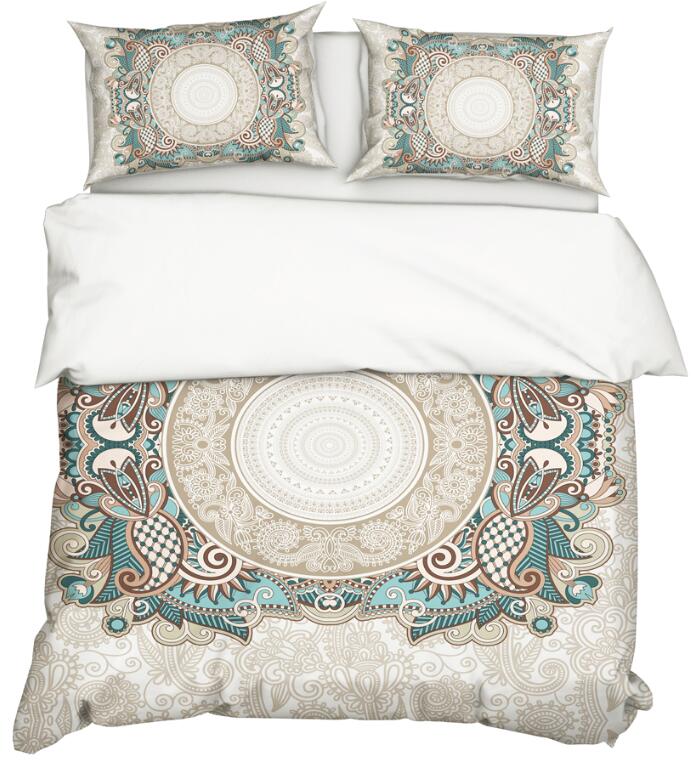 3D Circle Pattern Totem 11160 Bed Pillowcases Quilt