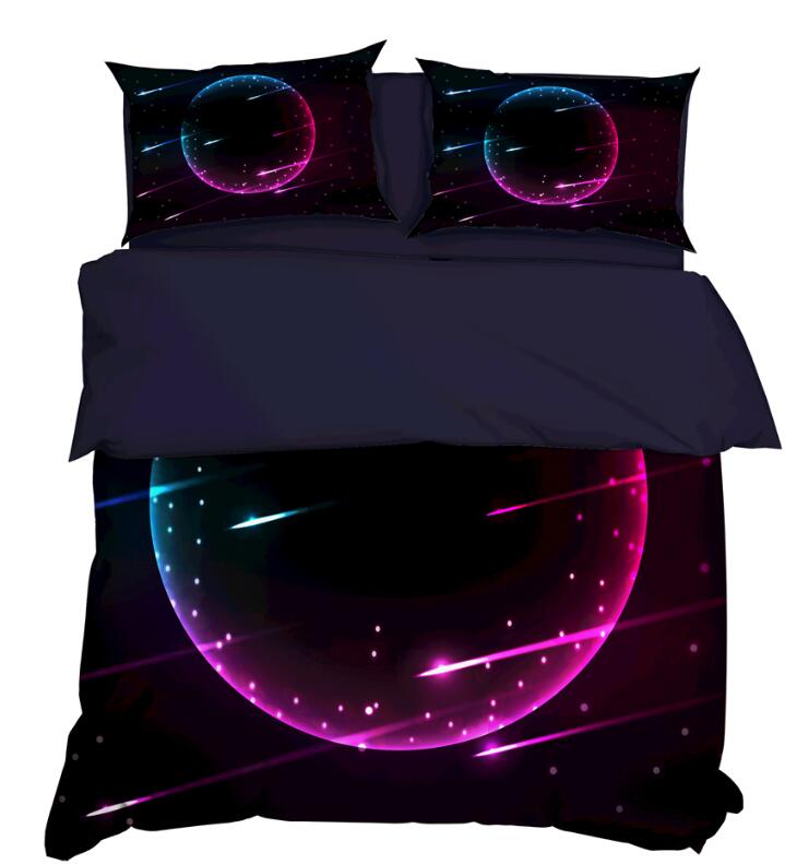 3D Blue Pink Circle 11113 Bed Pillowcases Quilt