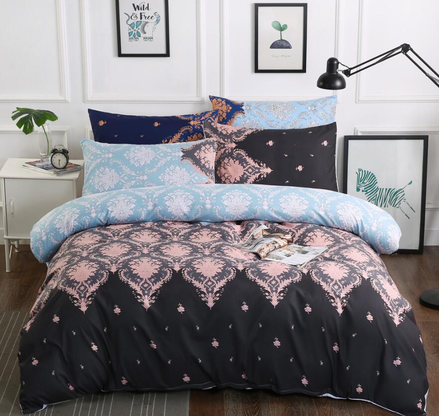 3D Black Pattern 6114 Bed Pillowcases Quilt