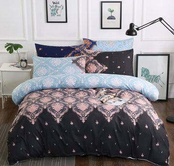 3D Black Pattern 6114 Bed Pillowcases Quilt