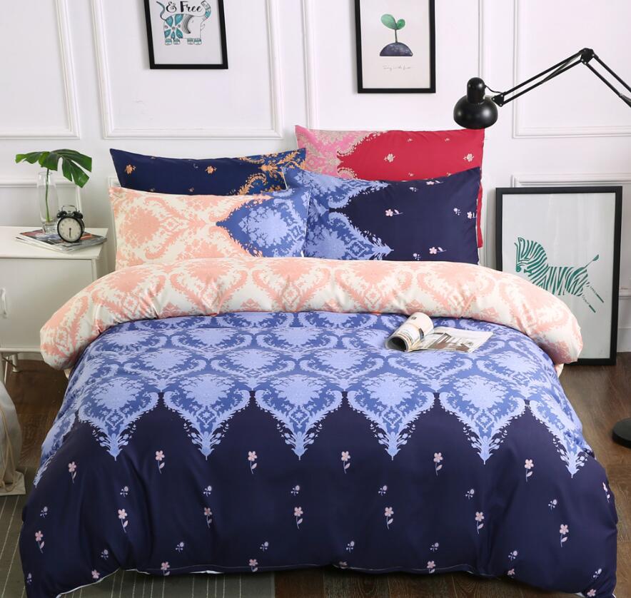 3D Light Blue Dark Blue Pattern 6135 Bed Pillowcases Quilt