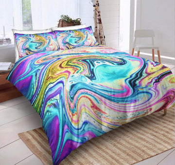 3D Color Marble Texture 6104 Bed Pillowcases Quilt