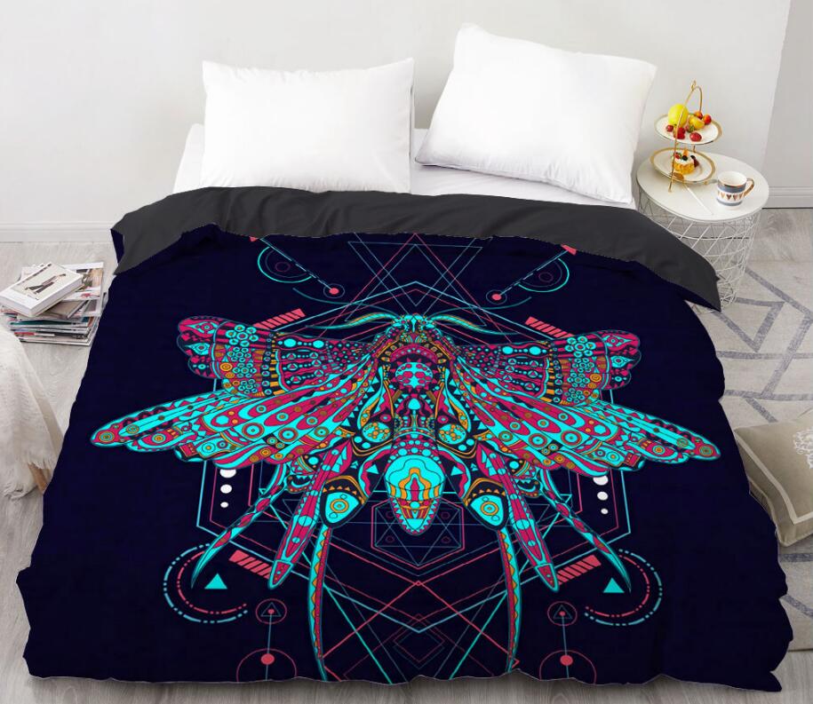 3D Moth 99193 Bed Pillowcases Quilt
