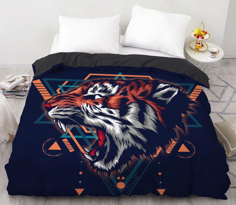 3D Tiger 99196 Bed Pillowcases Quilt