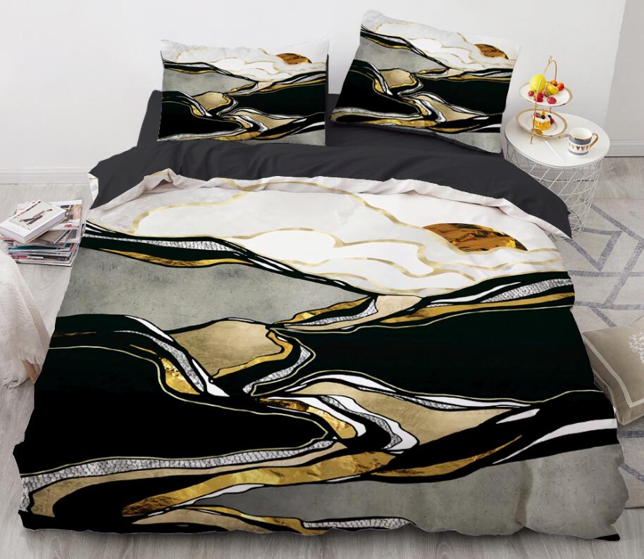 3D Mountains 8879 Bed Pillowcases Quilt