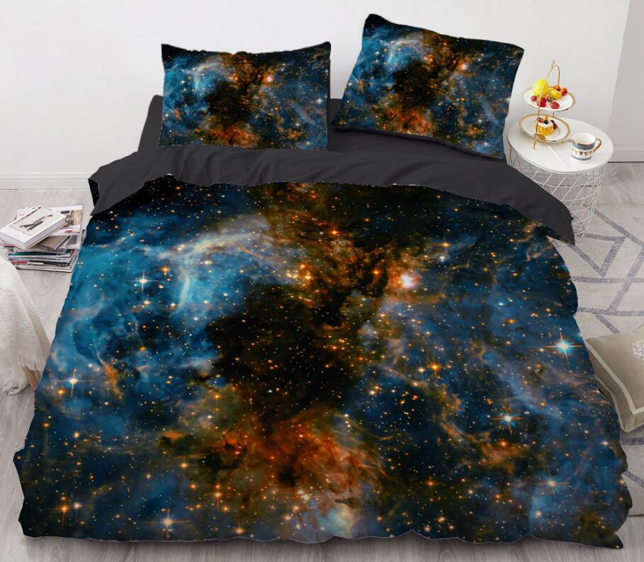 3D Milky Way Space 8866 Bed Pillowcases Quilt