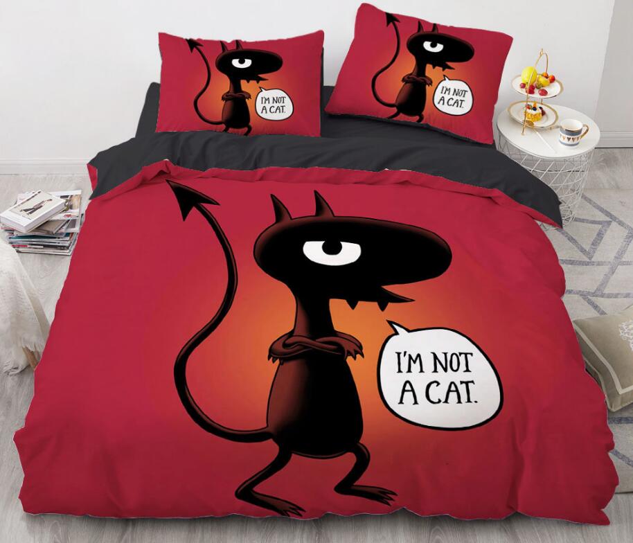 3D Cartoons Little Devil 8838 Bed Pillowcases Quilt