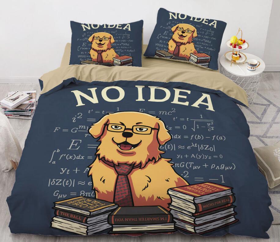 3D Dog Book 8841 Bed Pillowcases Quilt