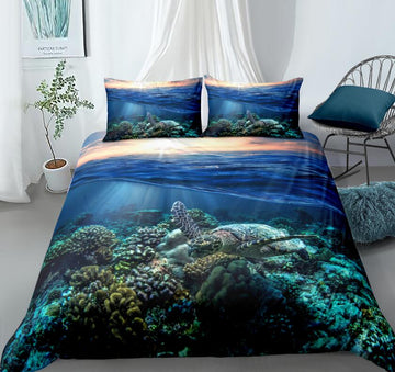 3D Seabed Coral 88106 Bed Pillowcases Quilt