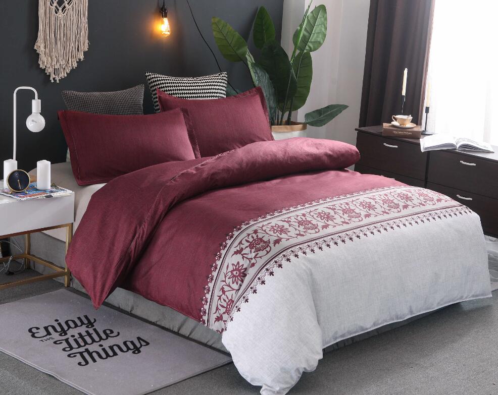 3D Crimson Pattern 9972 Bed Pillowcases Quilt