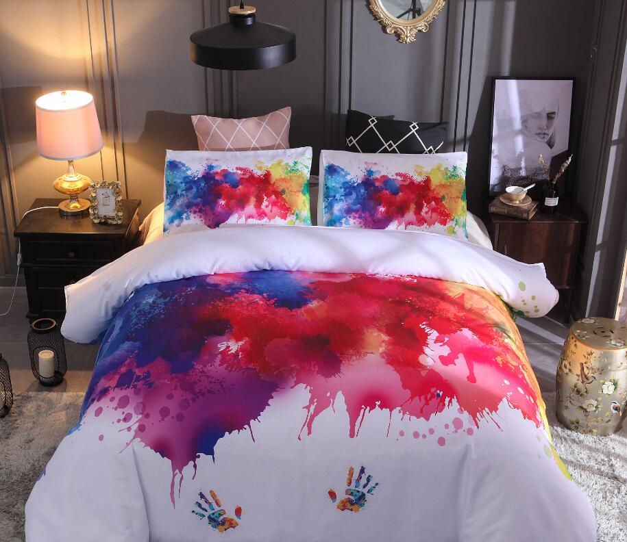 3D Colorful Watercolor Splash Ink 9978 Bed Pillowcases Quilt
