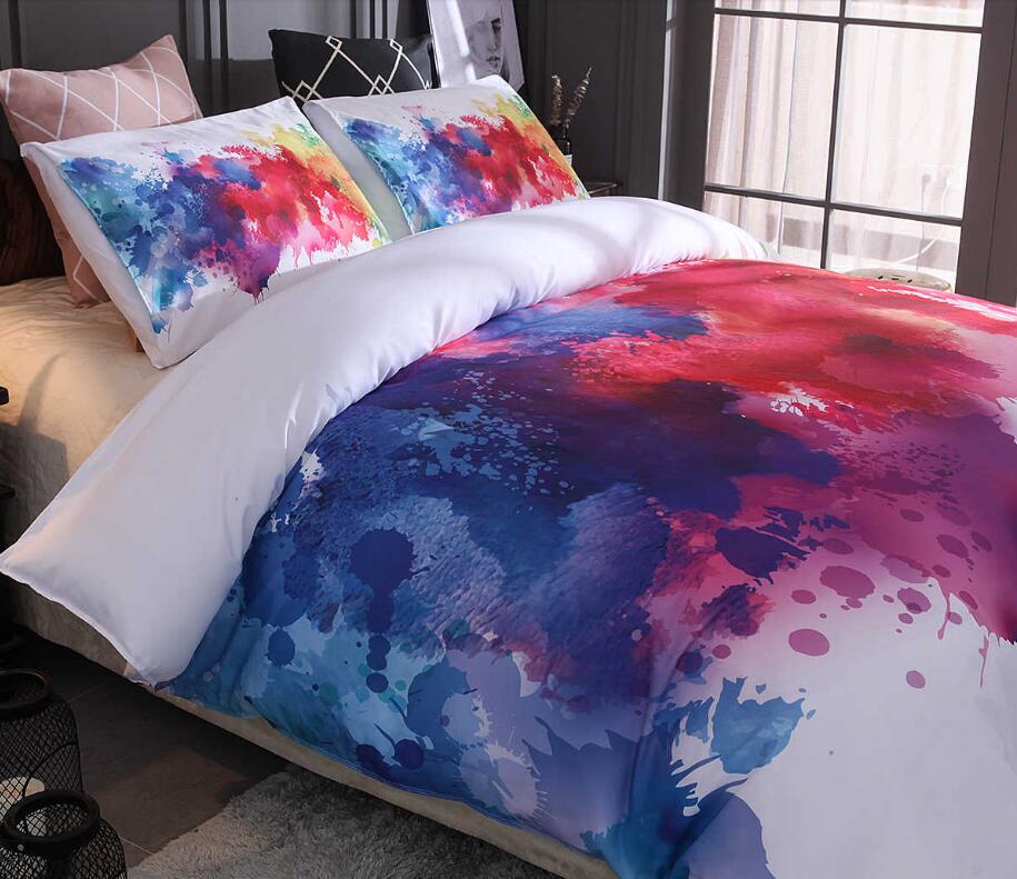 3D Colorful Watercolor Splash Ink 9978 Bed Pillowcases Quilt