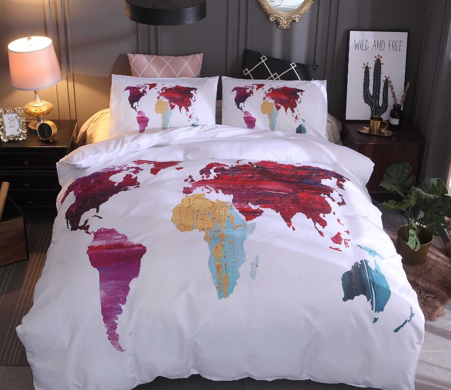 3D Color Map 9993 Bed Pillowcases Quilt