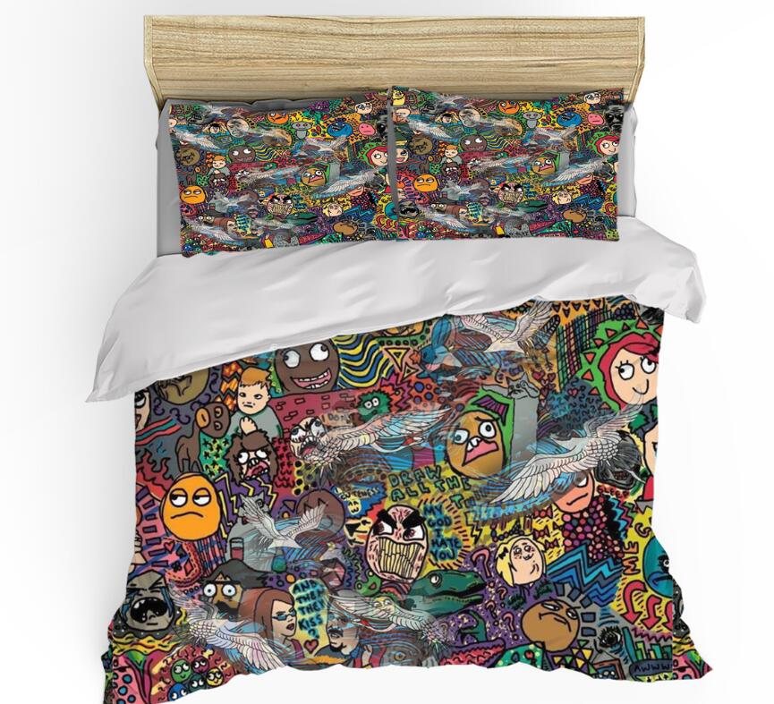 3D Animated Character Collection 99173 Bed Pillowcases Quilt