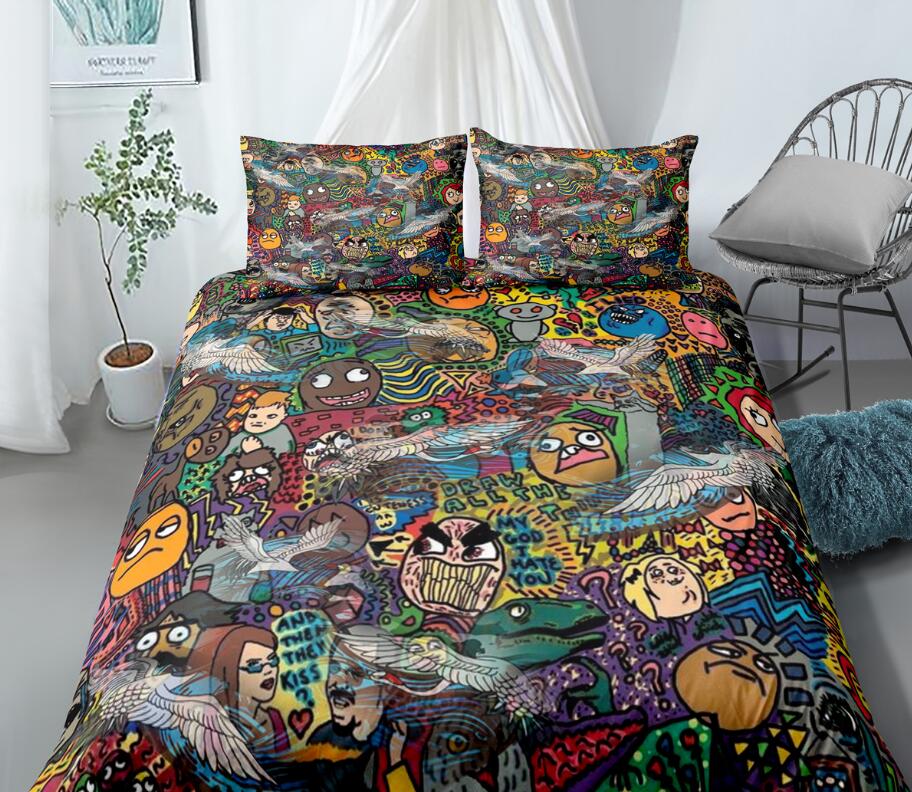 3D Animated Character Collection 99173 Bed Pillowcases Quilt