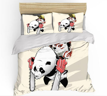 3D Panda 99180 Bed Pillowcases Quilt