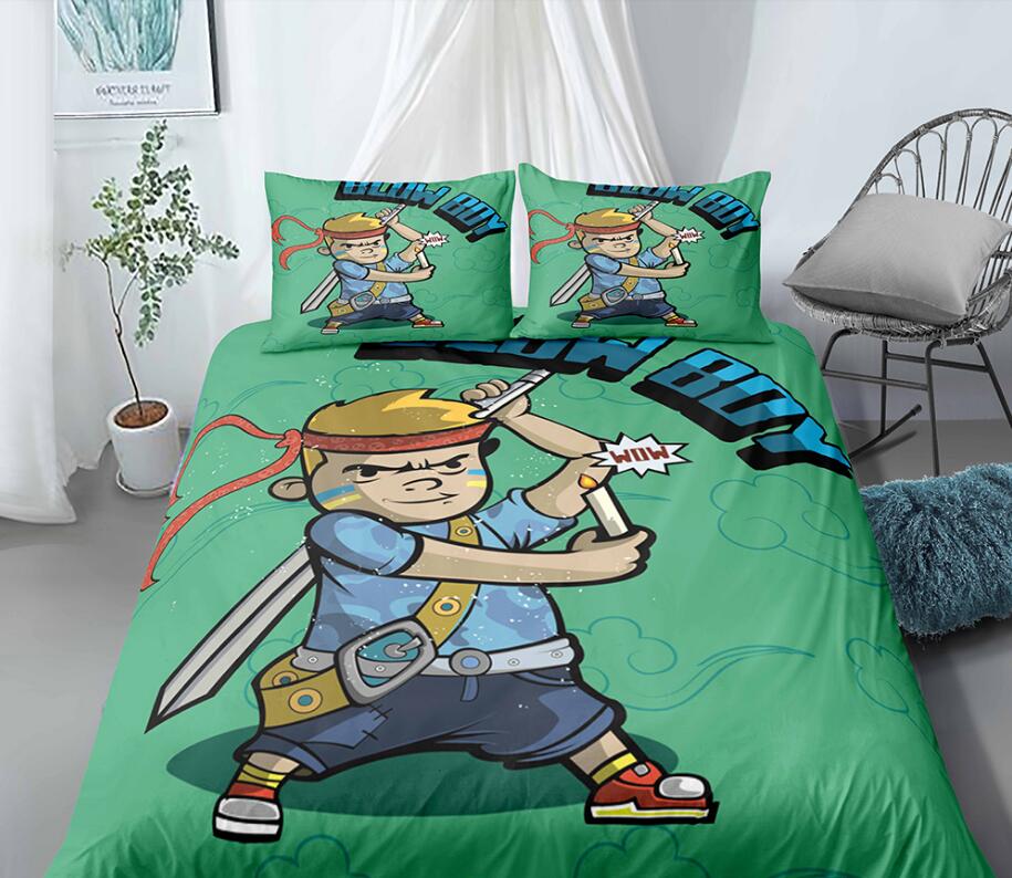 3D Boy Holding Candle 99149 Bed Pillowcases Quilt