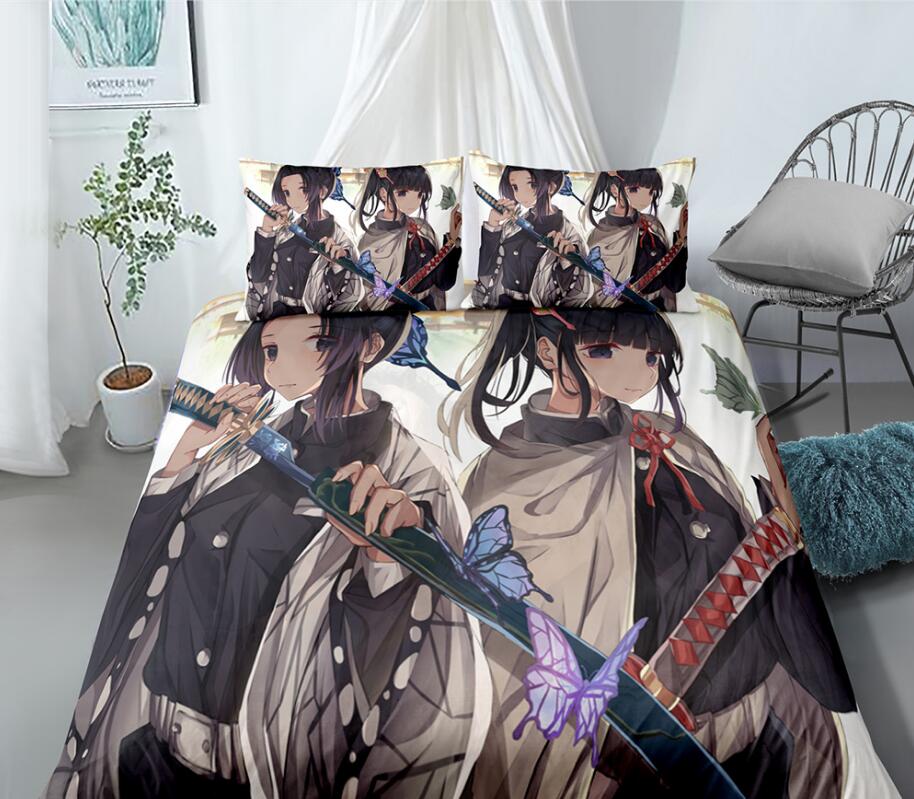 3D Demon Slayer 99118 Bed Pillowcases Quilt