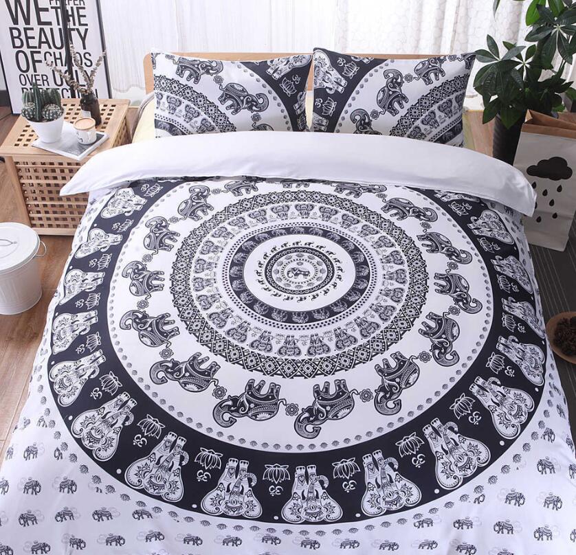 3D Circle Totem Elephant Totem 9942 Bed Pillowcases Quilt
