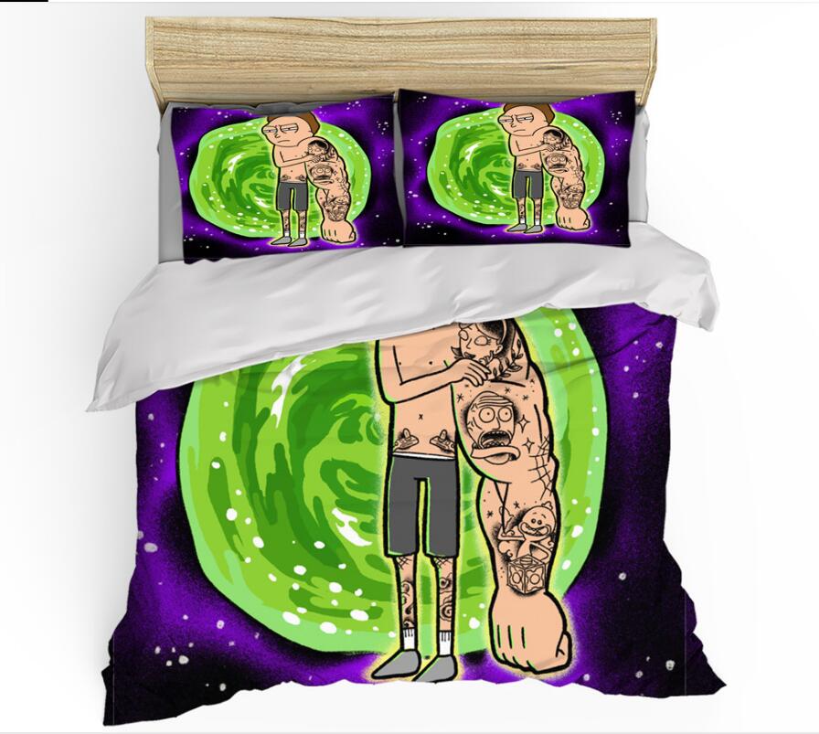 3D Morty Space Vortex 99177 Bed Pillowcases Quilt