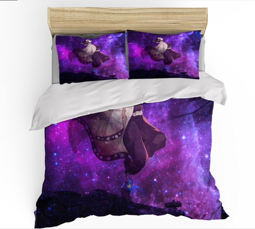 3D Starry Sky Jump 9987 Bed Pillowcases Quilt