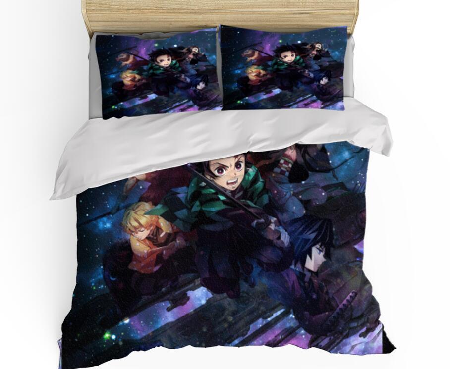 3D Demon Slayer Kamado Tanjiro 99101 Bed Pillowcases Quilt