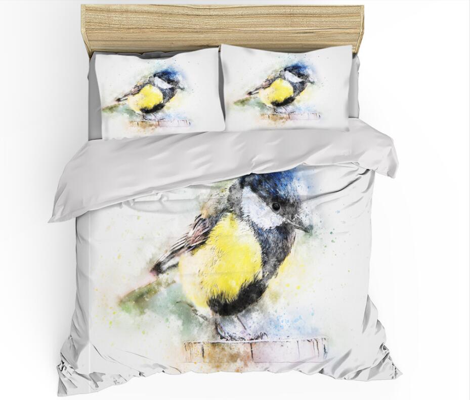 3D Little Sparrow 1108 Bed Pillowcases Quilt