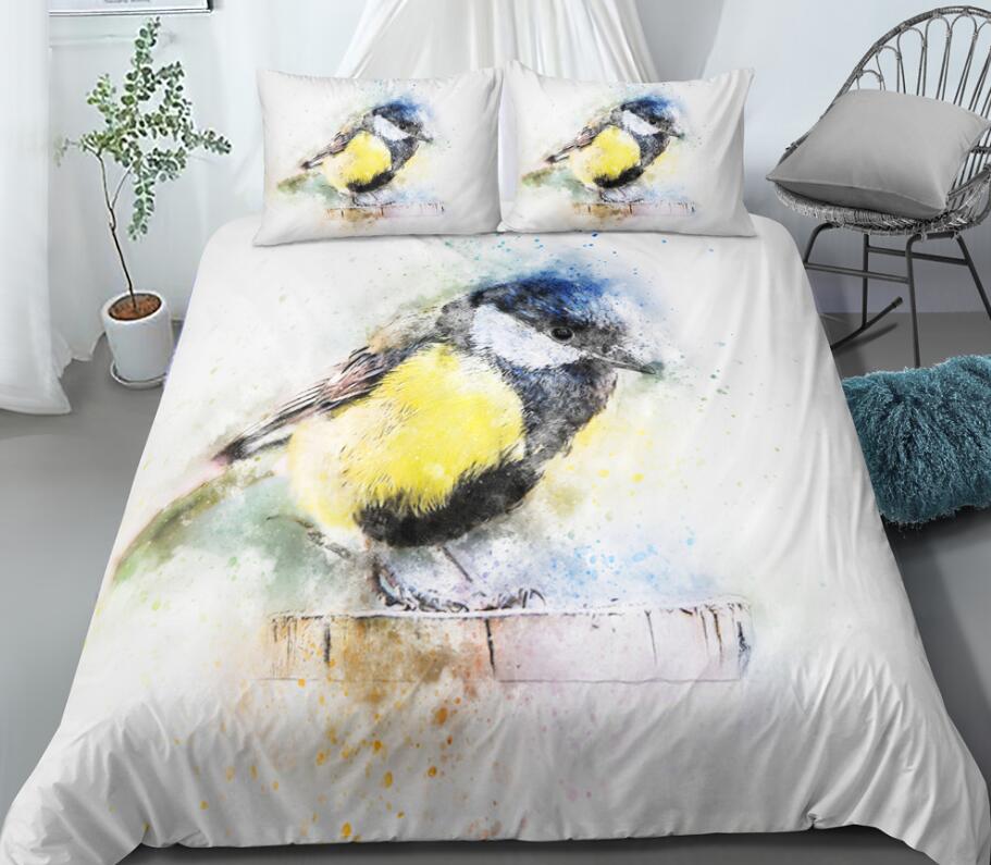 3D Little Sparrow 1108 Bed Pillowcases Quilt