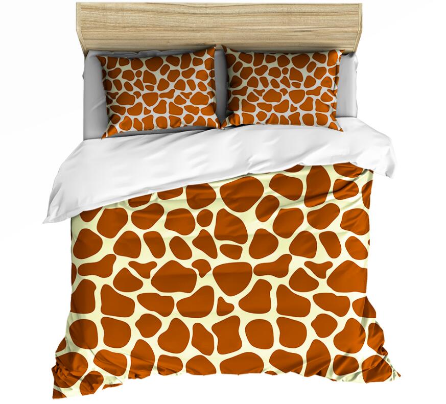 3D Giraffe Pattern 0083 Bed Pillowcases Quilt