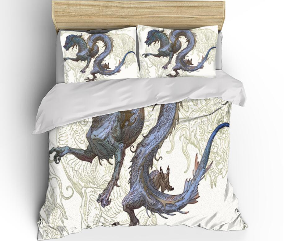 3D Big Dragon 0118 Bed Pillowcases Quilt