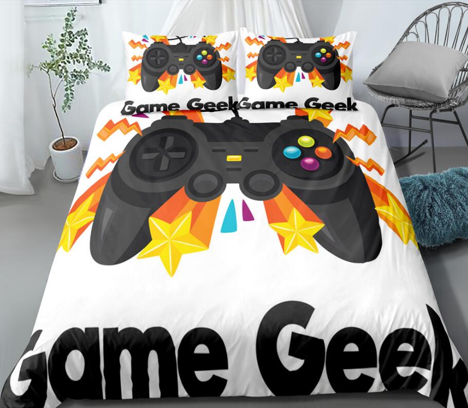 3D Star Video Game Controller 0104 Bed Pillowcases Quilt