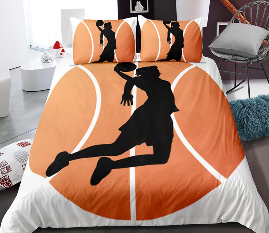 3D Basketball Shooting Action 0125 Bed Pillowcases Quilt