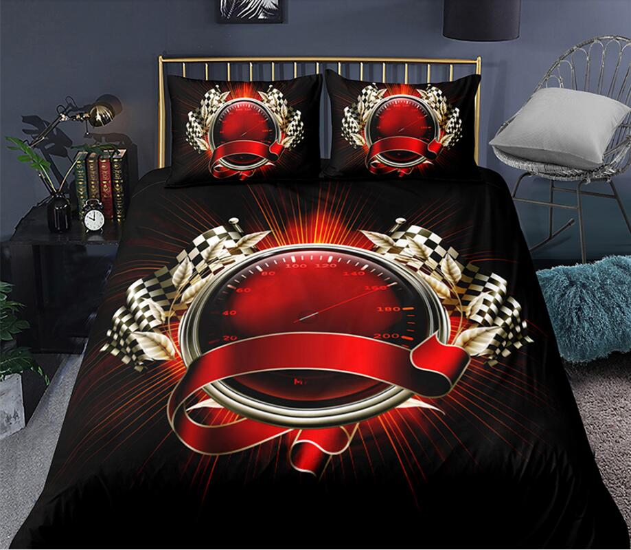 3D Red Chronograph 0147 Bed Pillowcases Quilt