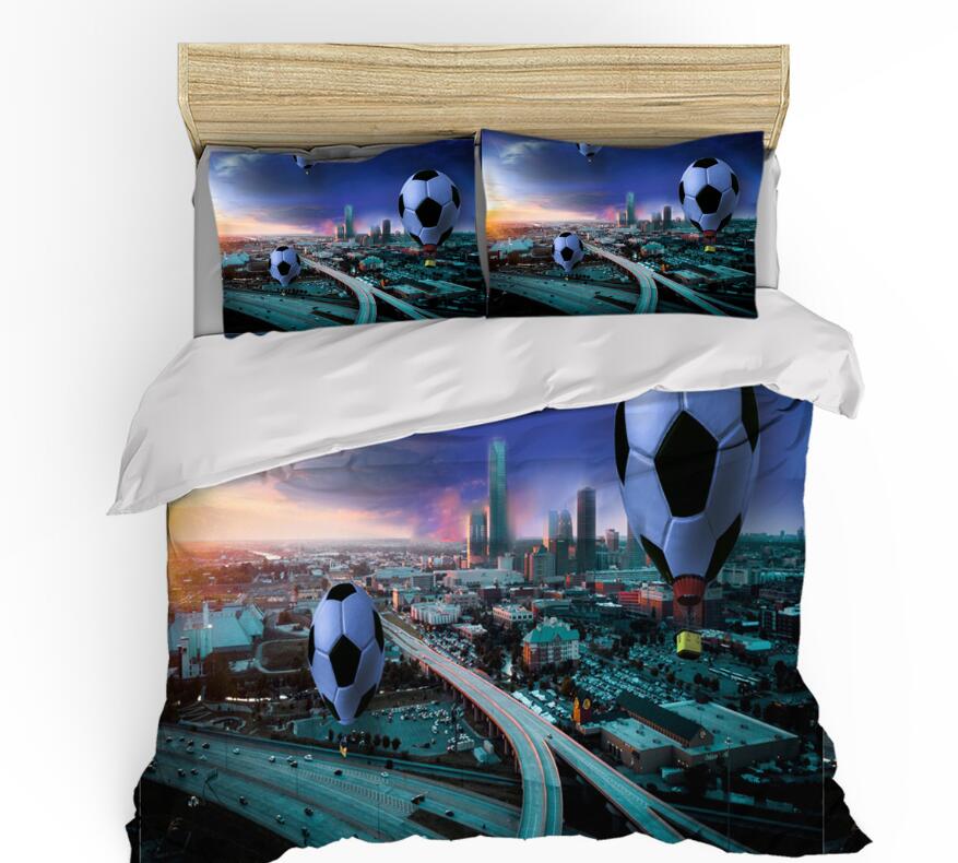 3D Football Overpass 1123 Bed Pillowcases Quilt