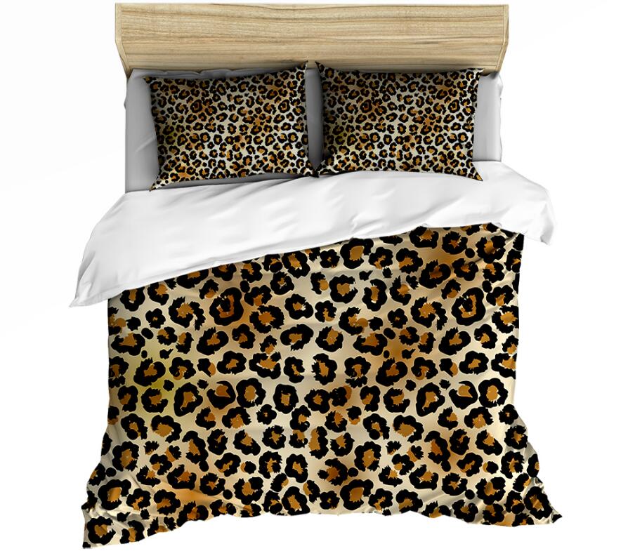 3D Leopard 0099 Bed Pillowcases Quilt