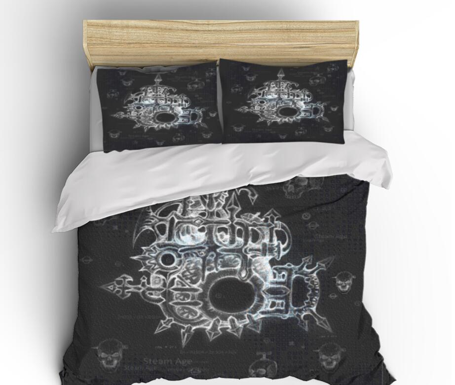 3D Black 1131 Bed Pillowcases Quilt