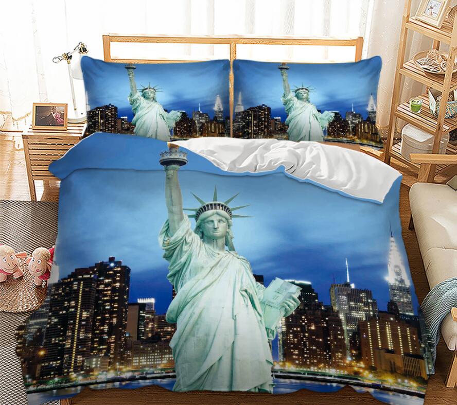 3D  Statue Of Liberty 1187 Bed Pillowcases Quilt