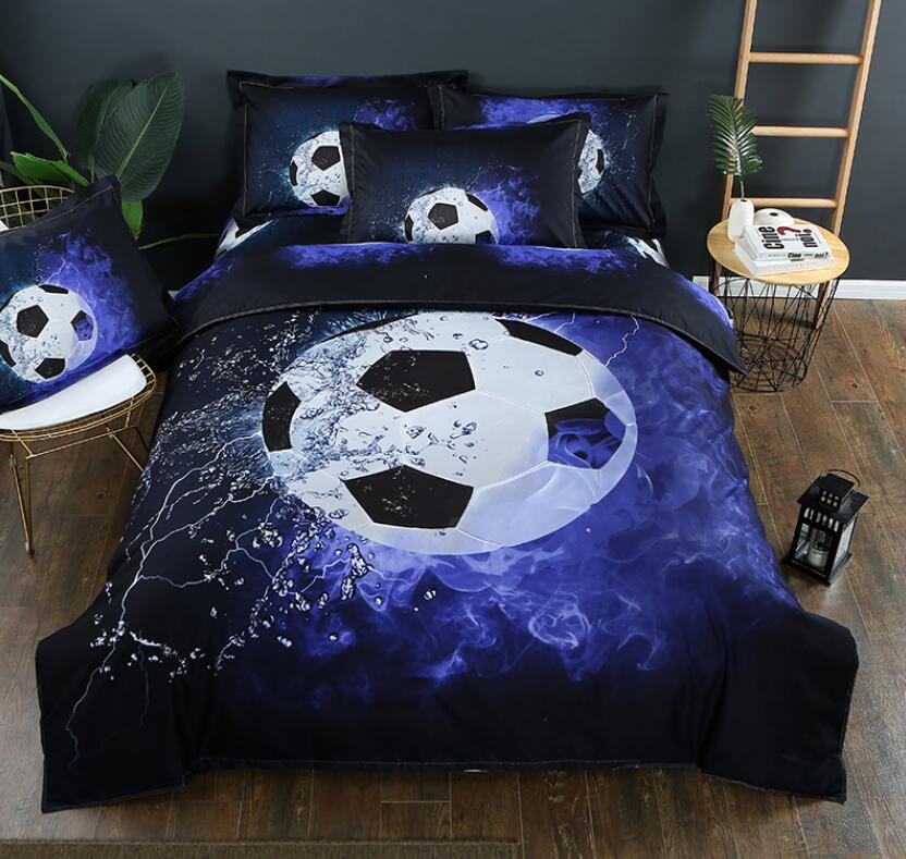 3D Navy Blue Football Water 1180 Bed Pillowcases Quilt