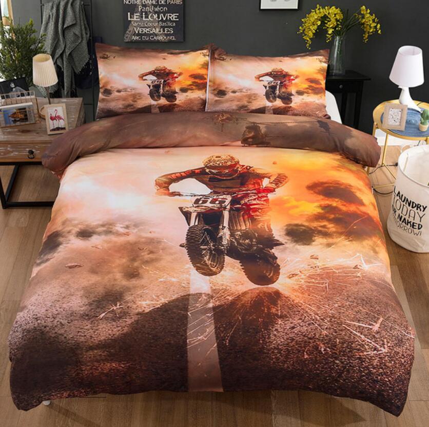 3D Extreme Motorcycle 11109 Bed Pillowcases Quilt