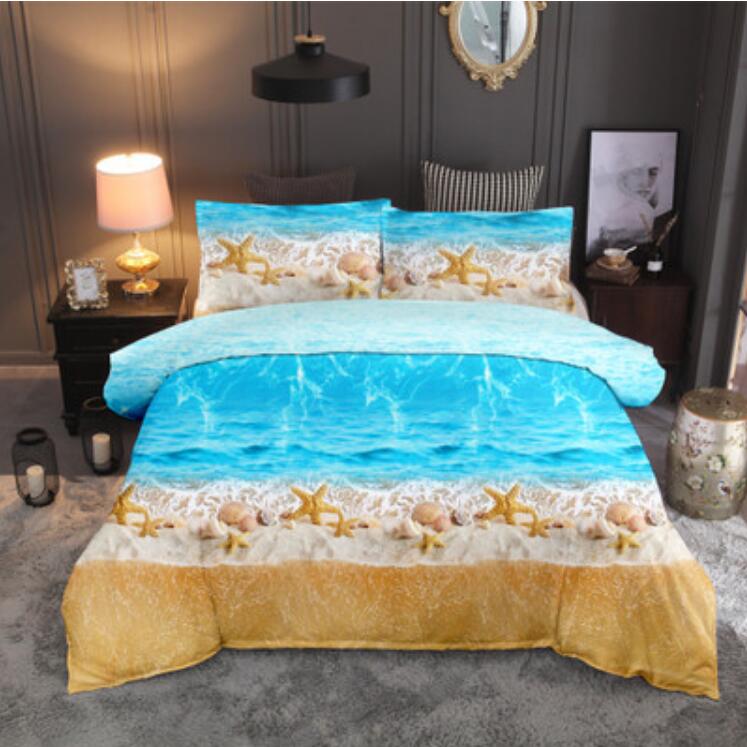 3D Seaside Beach Starfish 1168 Bed Pillowcases Quilt