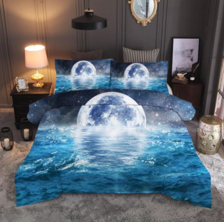 3D Water Moon 11101 Bed Pillowcases Quilt