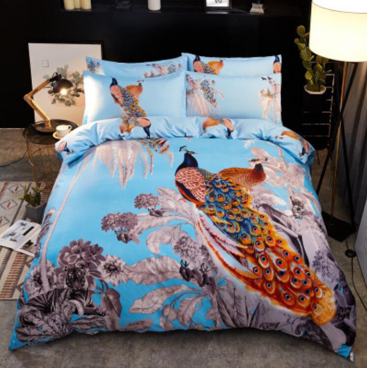 3D Peacock 001 Bed Pillowcases Quilt