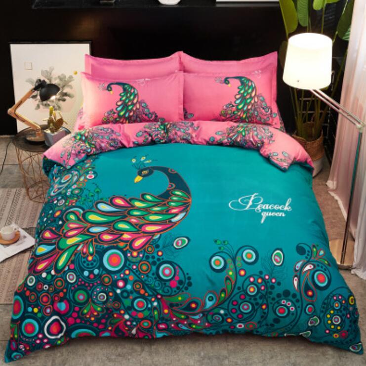 3D Peacock Tail 0149 Bed Pillowcases Quilt
