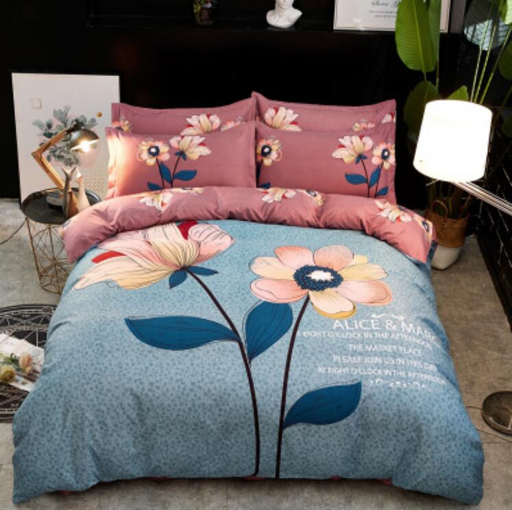 3D Two Flowers 1105 Bed Pillowcases Quilt