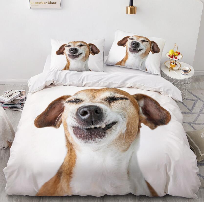 3D Dog 7791 Bed Pillowcases Quilt