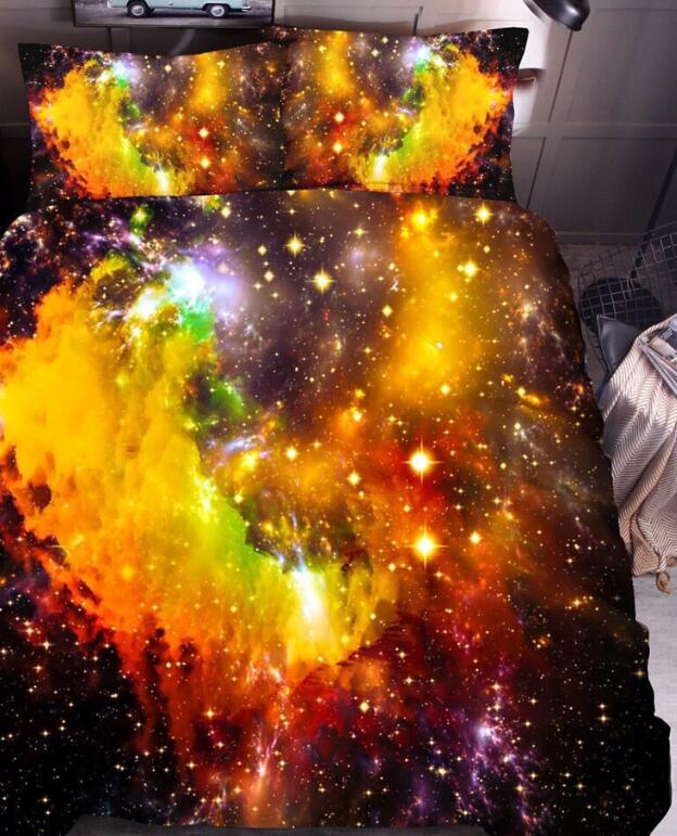 3D Starry Sky  9077 Bed Pillowcases Quilt
