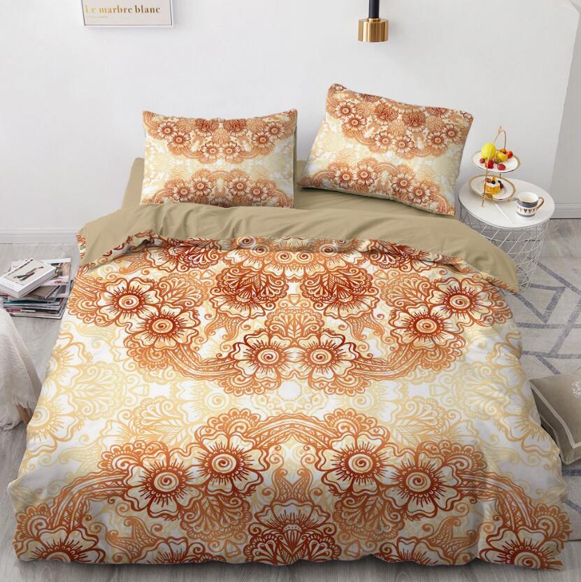 3D Brown Pattern 88128 Bed Pillowcases Quilt
