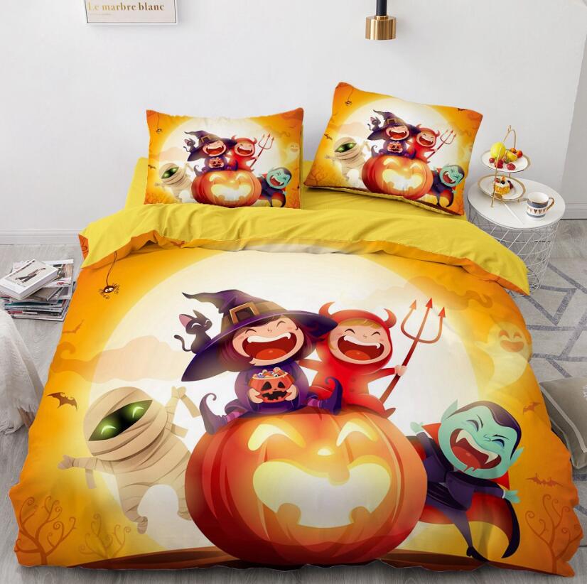 3D Halloween 8017 Bed Pillowcases Quilt